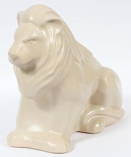RECLINING POTTERY LION