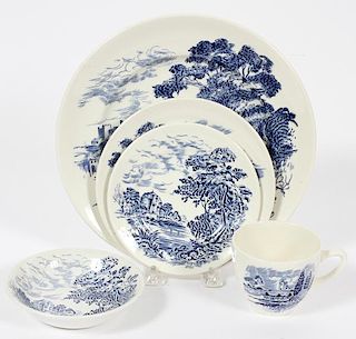 WEDGWOOD COUNTRY SIDE EARTHENWARE DISHES 20 PIECES