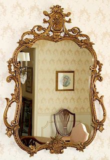 FRENCH STYLE WALL MIRROR CIRCA 1930