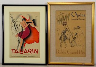 2 French Lithograph Posters.