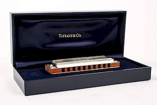 Tiffany & Co. Sterling Sided Hohner Harmonica