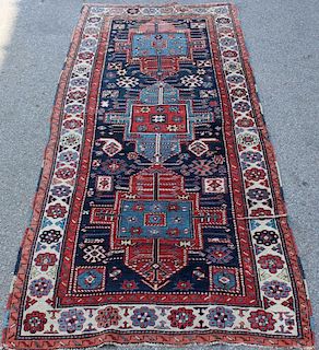 Finely Woven Antique Handmade Kazak Style