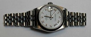 JEWELRY. Ladies Rolex Stainless Oyster Perpetual