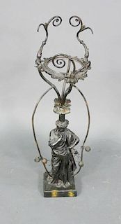 Neoclassical Style Iron Figural Plant Stand