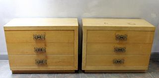 Midcentury Pair of James Mont Style Dressers.