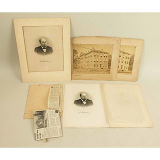George McCrary Archive Comprising Two Bell Photos of the Old War Department Building and an 1898 Printed Biography