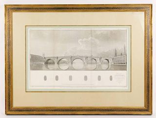 Design For London Stone Bridge, c.1800 Engraving