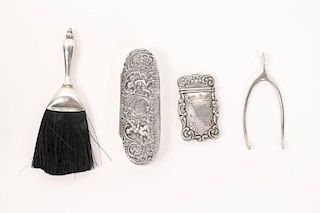 Group of 4 Sterling Silver Personal Items