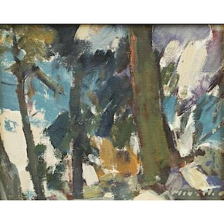 Charles Movalli (1945-2016) Painting, "The Sierras"