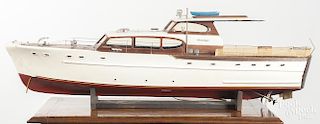 Boat model of a Chris Craft yacht, 40'' l.