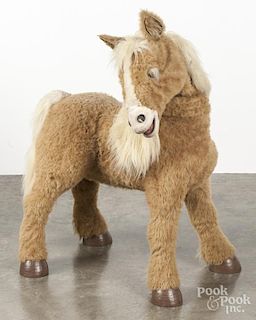 Battery operated toy pony, 40'' h.