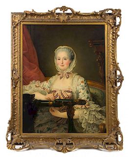 After Francois Hubert Drouais, (French, 19th Century), Portrait of Madame de Pompadour