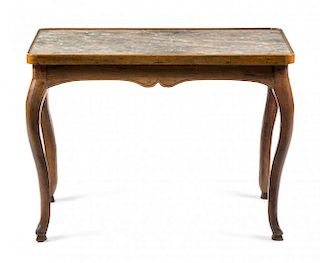 A Louis XVI Provincial Style Side Table Height 26 1/8 x width 36 x depth 20 7/8 inches.