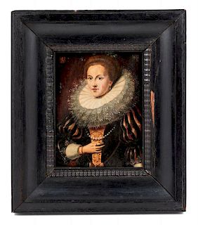 After Paul van Somer, (Flemish, 1577-1621), Portrait of a Lady with a Lace Collar