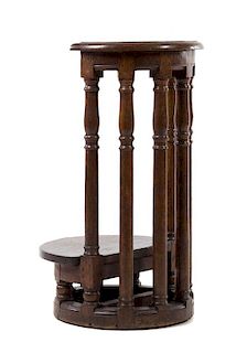 A Louis XIV Carved Oak Prie-Dieu Height 30 inches.