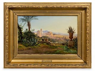 Thorald Brendstrup, (Danish, 1812-1883), Mediterranean Landscape