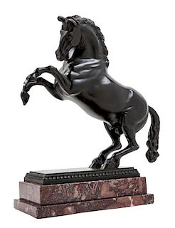 A Continental Bronze Figure of a Horse Height 15 inches.