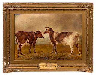 Artist Unknown, (British, 19th Century), Landscape with Cows