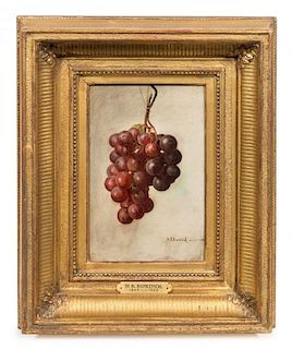 Horace Robbins Burdick, (American, 1844-1942), Grapes, 1869