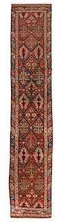 An Anatolian Wool Runner 16 feet 9 inches x 3 feet 2 inches.
