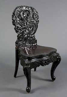 Chinese Hardwood Chair from Gold Eagle Tavern SC