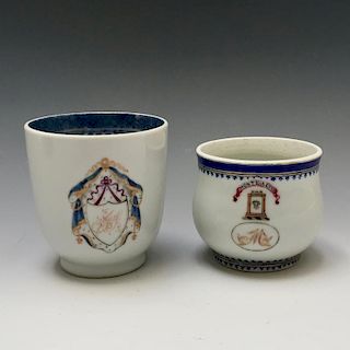 A COUPLE CHINESE ANTIQUE EXPORT CUPS