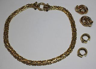 JEWELRY. Fine 14kt Gold Jewelry Grouping.