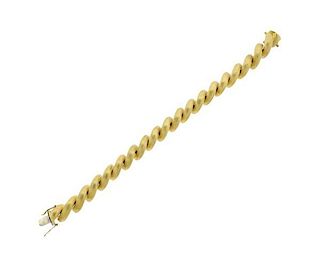 San Marco Macaroni 18K Gold Link Bracelet