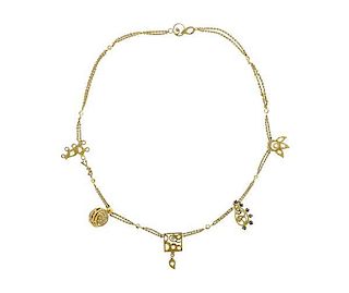 Coomi 20k Gold Diamond Pendant Necklace