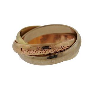 Cartier Trinity 18k Gold Rolling Band Ring