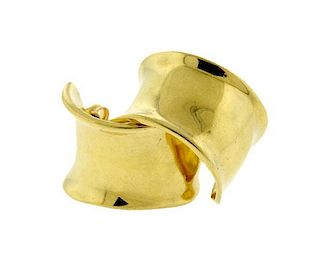 Robert Lee Morris 18k Gold Hoop Earrings