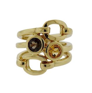 Links of London 18k Gold Multi Gemstone Ring