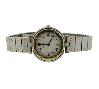 Cartier Santos Two Tone Quartz Watch