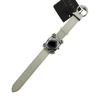 Gucci Horsebit Stainless Steel Diamond Watch