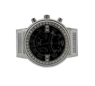 Technocrat Stainless Steel Diamond Automatic Watch TC6103207