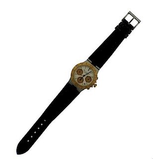 Bvlgari Bulgari Chronograph 18k Gold Steel  Watch D2323