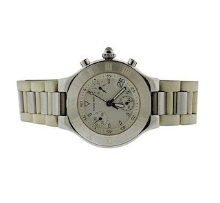 Cartier Chronoscaph 21 Stainless Rubber Watch