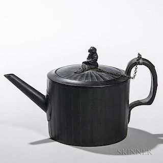 Wedgwood Black Basalt Teapot and Cover
