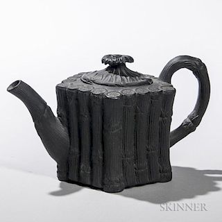 Turner Black Basalt Bamboo Teapot and a Cover
