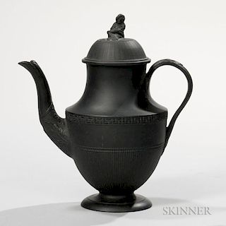 Turner Black Basalt Coffeepot and Cover
