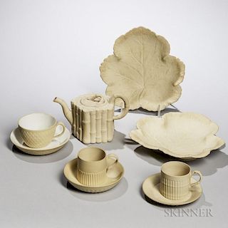 Six Wedgwood and Turner Caneware Items
