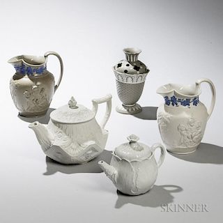 Five Wedgwood and Related Dry Body Items