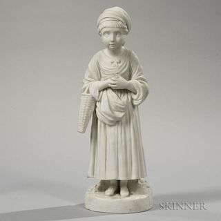 Wedgwood Carrara Figure of a Young Girl
