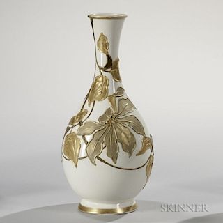 Wedgwood Slip-decorated Ivory Vellum Vase