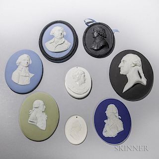 Eight Wedgwood Oval Portrait Medallions
