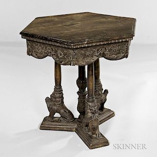 Jacobean-style Carved Oak Table
