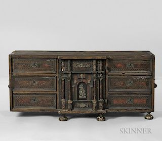 Baroque-style Inlaid Table Cabinet