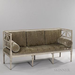 Gustavian-style Neoclassical-style Painted Settee
