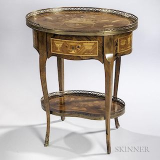 Louis XV-style Marquetry Table Ambulant
