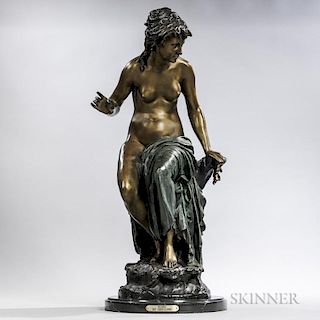 After Greguine (act. France, 19th/20th Century)   Bronze Figure of a Bather